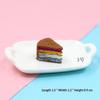 10Pcs Mini Resin Fake Cake Kawaii Simulation Food Miniatures for DIY Handmade Craft Home Decor Ornaments
