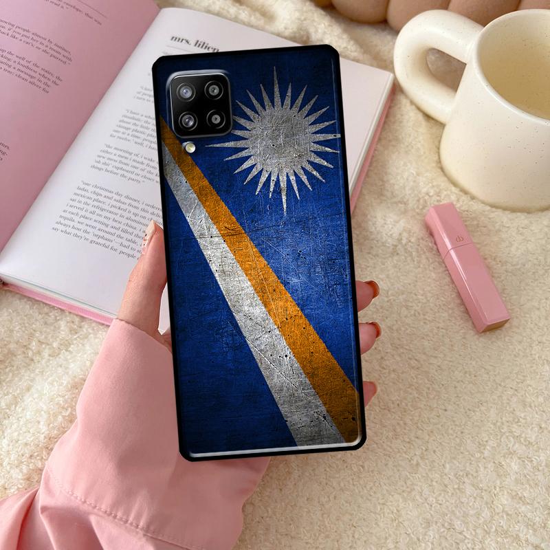 Marshall Islands Flag Case For Samsung Galaxy A54 A34 A14 A13 A51 A71 A33 A53 A73 A12 A22 A32 A52 A72 A52S Cover