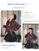 American Retro Casual PU Leather Drawstring Jacket - Autumn 2024, Small Size, Loose Fit, Age-Reducing Design