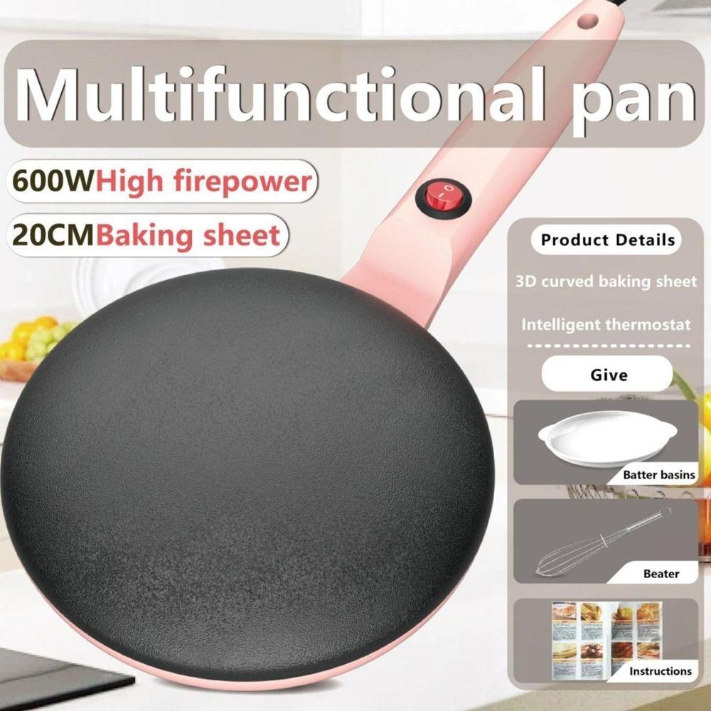 Ergonomic Grip Crepe Maker Nonstick Electric Pancake Pan Electric Crepe Maker Breakfast Cooking