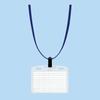 KOKUYO Hanging Name Tag Soft Case Blue 10 Pieces Nuff-S180-10B