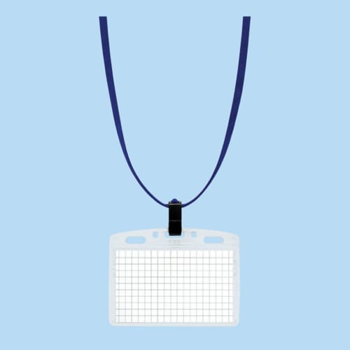 KOKUYO Hanging Name Tag Soft Case Blue 10 Pieces Nuff-S180-10B