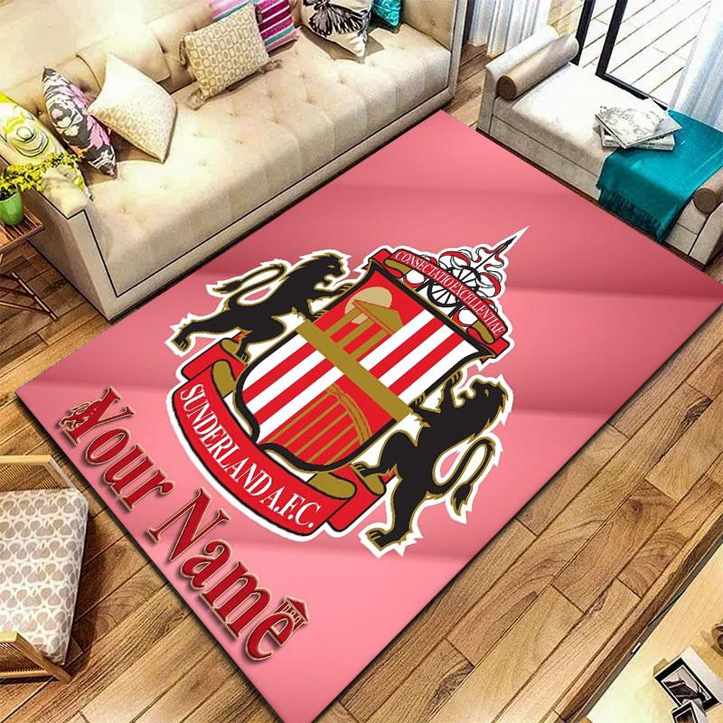Sunderland A.F Custom Name Carpet Rug for Living Room Bedroom Home Sofa Decoration,Kids play Non-slip Floor Mat