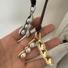 Fashion Exquisite Bean Pod Pearl Pendant Necklace Simple Versatile Long Sweater Chain Pendant Necklace Jewelry Accessories Gifts