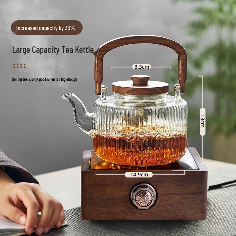 YIHUTEA Glass Teapot with Lift-Beam Handle