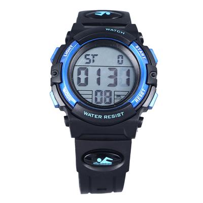 Digital Electronic Watches 50M Waterproof PU Strap Multifunctional Outdoor Sports Watch for Children