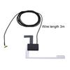 Digital Radio Antenna with SMB Adapter Window Roof Windshield Antenna DC 5V DAB + Antenna Hidden Adhesive for Auto ATV Car Truck