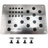Car Truck Floor Mat Carpet Heel Pad Plate Rest Footrest Foot Pedal