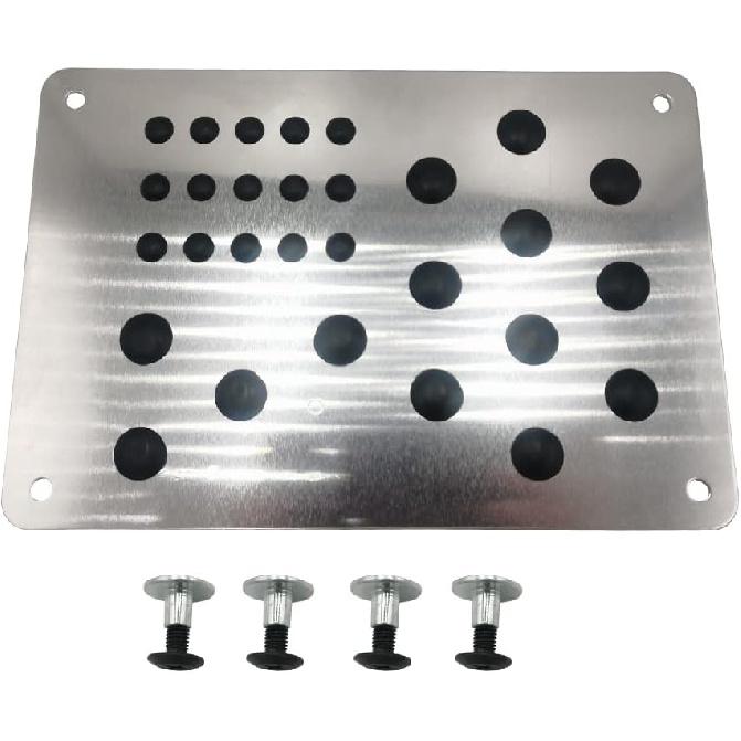 Car Truck Floor Mat Carpet Heel Pad Plate Rest Footrest Foot Pedal