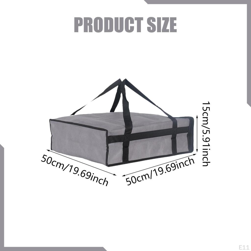 Bag Carrier Insulated Food Carrying Holder with Non Woven Fabric Material And Easy Access Zipper