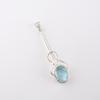 Sky Blue Topaz Gemstone 925 Sterling Silver Jewelry Women's Pendant For Gift PP-60-1