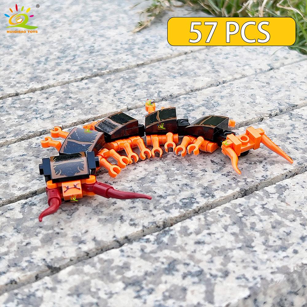Non-Toxic Creative Moc Insect Building Blocks Bee Dragonfly Ant Mantis Butterfly Children'S Assembled Toys Animal Ornaments Gifts
