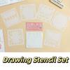 DIY Craft DIY Pattern Layering Stencils Copying Stencils Drawing Stencil Set  Scrapbooking