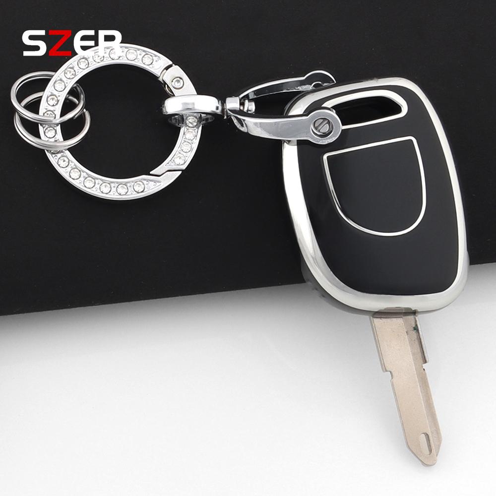 Miękkie Etui Pokrowiec na Kluczyk Samochodowy TPU Do Renault Twingo Clio Kangoo Master Bez Chipa Bez Wycięcia Ne73 Vac102 Chroniona Muszla Brelok
