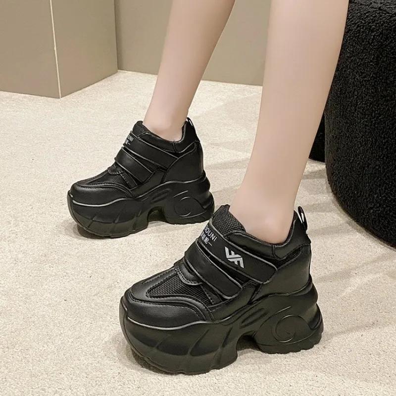 2024 adult female sneakers Women Platform Flat Shoes Woman Shoes fashion Casual Trainers Ladies Chunky Sneakers Women Shoes