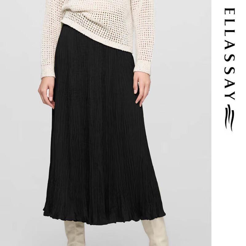 

ELLASSAY Pleated Elegant Midi Skirt for Women S