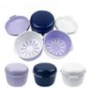 1Pc Double Layer Denture Retainer Case Teeth Denture Cleaning Portable Case Hollow Braces Orthodontic Retainer Storage Box