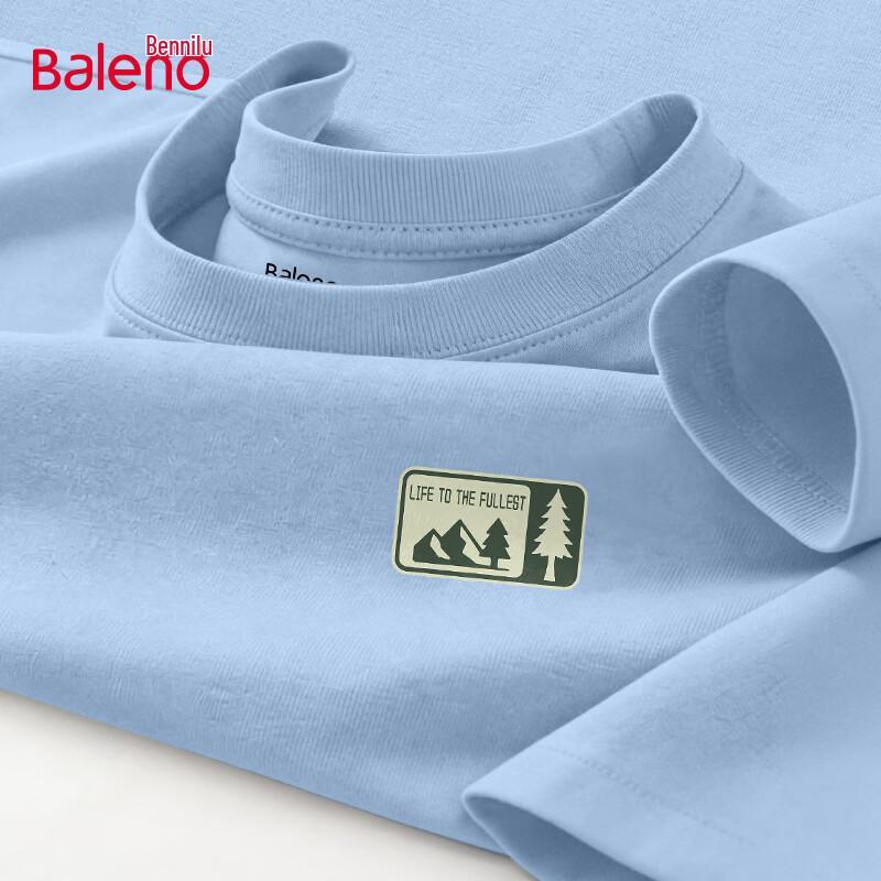 Baleno Men s 100% Cotton Crew Neck Short Sleeve T-Shirt M