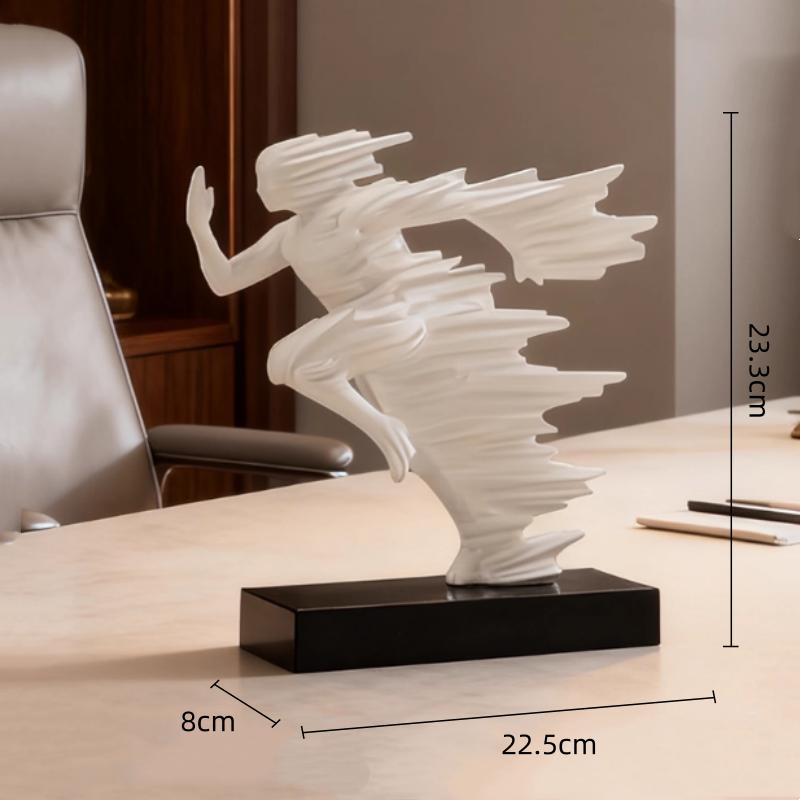 Abstract Figure Sculpture Resin Handicrafts Running Man Statue Running Person Decorative Figurines Home Decoration Accessories