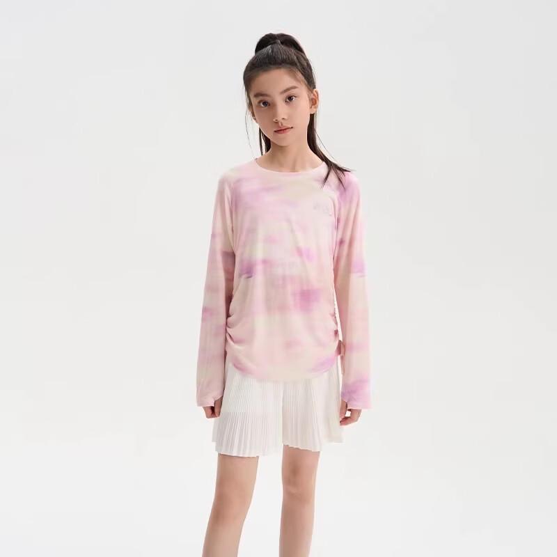 

FUN ACTIVE Girls Merino Blend Sun-Protective Quick-Dry Long-Sleeve T-Shirt 130