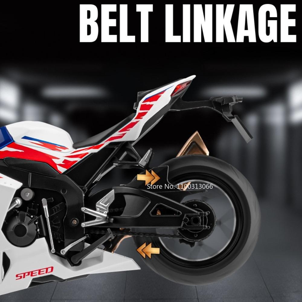 1:9 Scale Honda CBR1000 R1M Motorcycles Models Toys Metal Diecast Rubber Tires Shock Absorption Motorbikes for Home Decoration