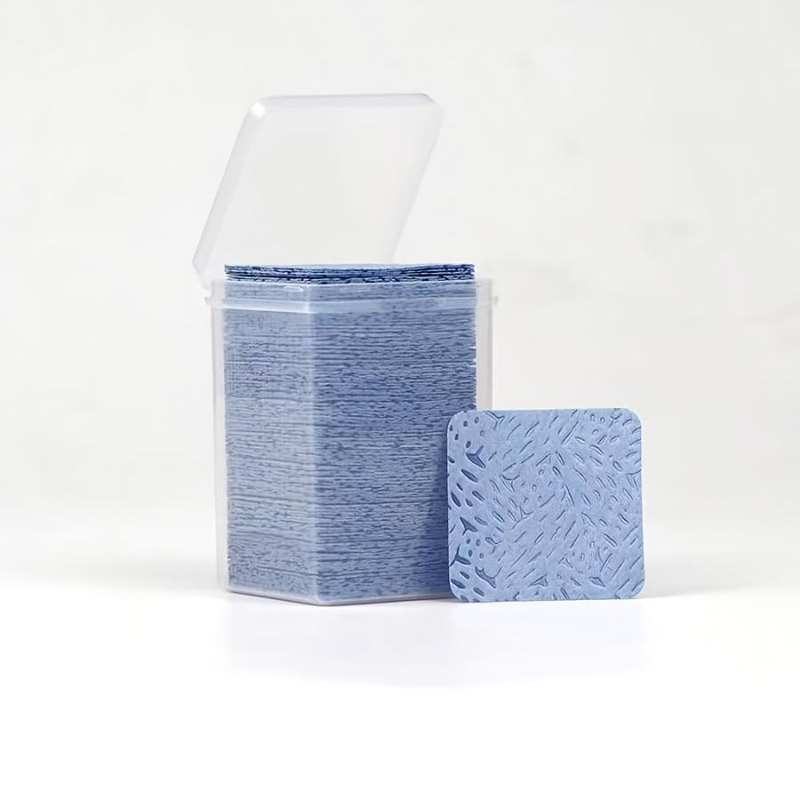

200Pcs Professional Velvet-free Nail Remover Cotton Sheet, Gel Cleaning Towel, Fragrance-free Nail Art Preparation and Finishing Cleaning Tool синий