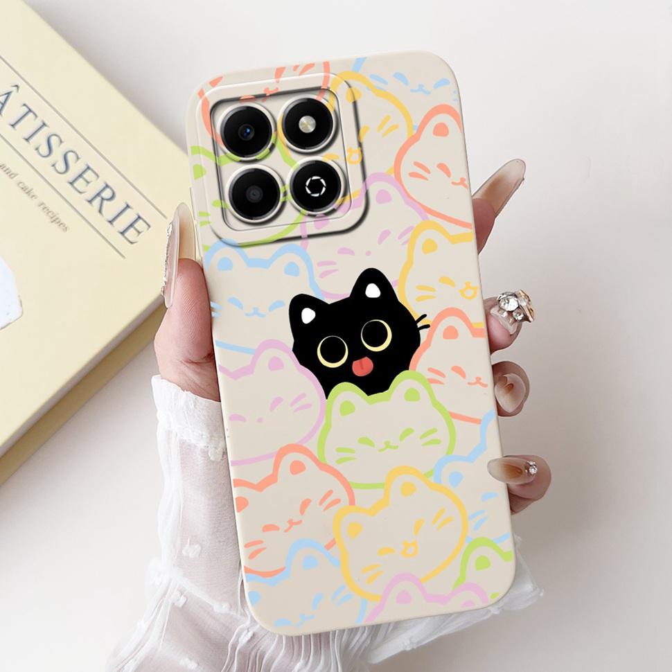 Colorful Flower Case For Honor X6b Coque Silicone Soft Cover For Huawei Honor X 6b 6a X6A Phone Cases Covers Bumper