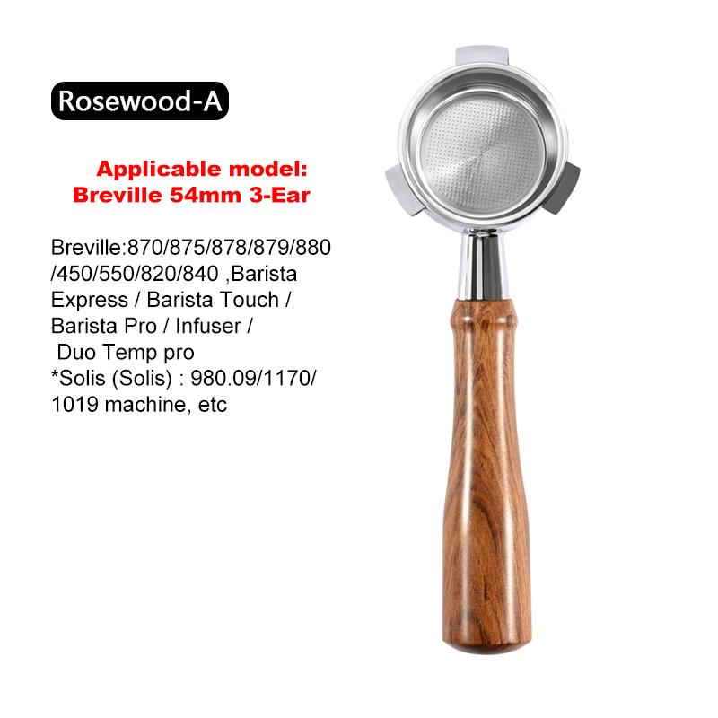 54mm Coffee Bottomless Portafilter Naked For Breville Sage 870 878 880 Replacement Filter Basket Barista Tool Espresso Machine