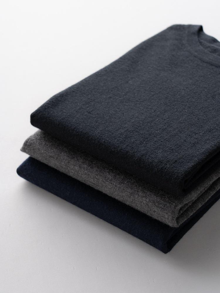 2025 Autumn Women's 80-Count Fine-Spun 100% Cashmere Crew Neck Knit Long Sleeve Base Layer