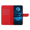 For Oppo A5 5G Case Skin Touch Lines Imprinted PU Leather Flip Phone Cover