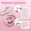 Magnetische Falsche Wimpern mit Clip Dichter Schwung Vielseitig, 2 Paare