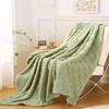 Solid Color Fleece Blanket Thick Warm Bed Blanket Travel Blanket Sofa Blanket  All Season
