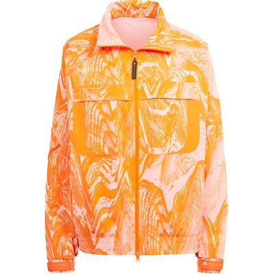 X Stella McCartney Truecasuals Webjacke mit Monogramm-Print Damen Oberbekleidung Light-Flash-Red HZ9140