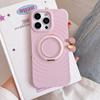 Applicable to iPhone17ProMax liquid silicone ripple mobile phone case 360 rotating bracket integrated touch all-inclusive
