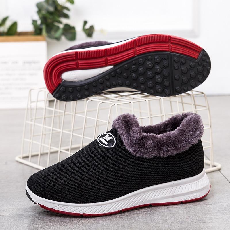 New Old Beijing Cloth Shoes Women's Velvet Thickened Warm-soled Mother Cotton Cloth Shoes Winter Non-slip Cotton Shoes for the Elderly