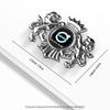 Fashion 3D Metal Lion Crown Gold Silver Side Emblem Decoration Badge Car Sticker For Volvo XC60 V40 S60 V50 V60 C30 S40 XC40 S80