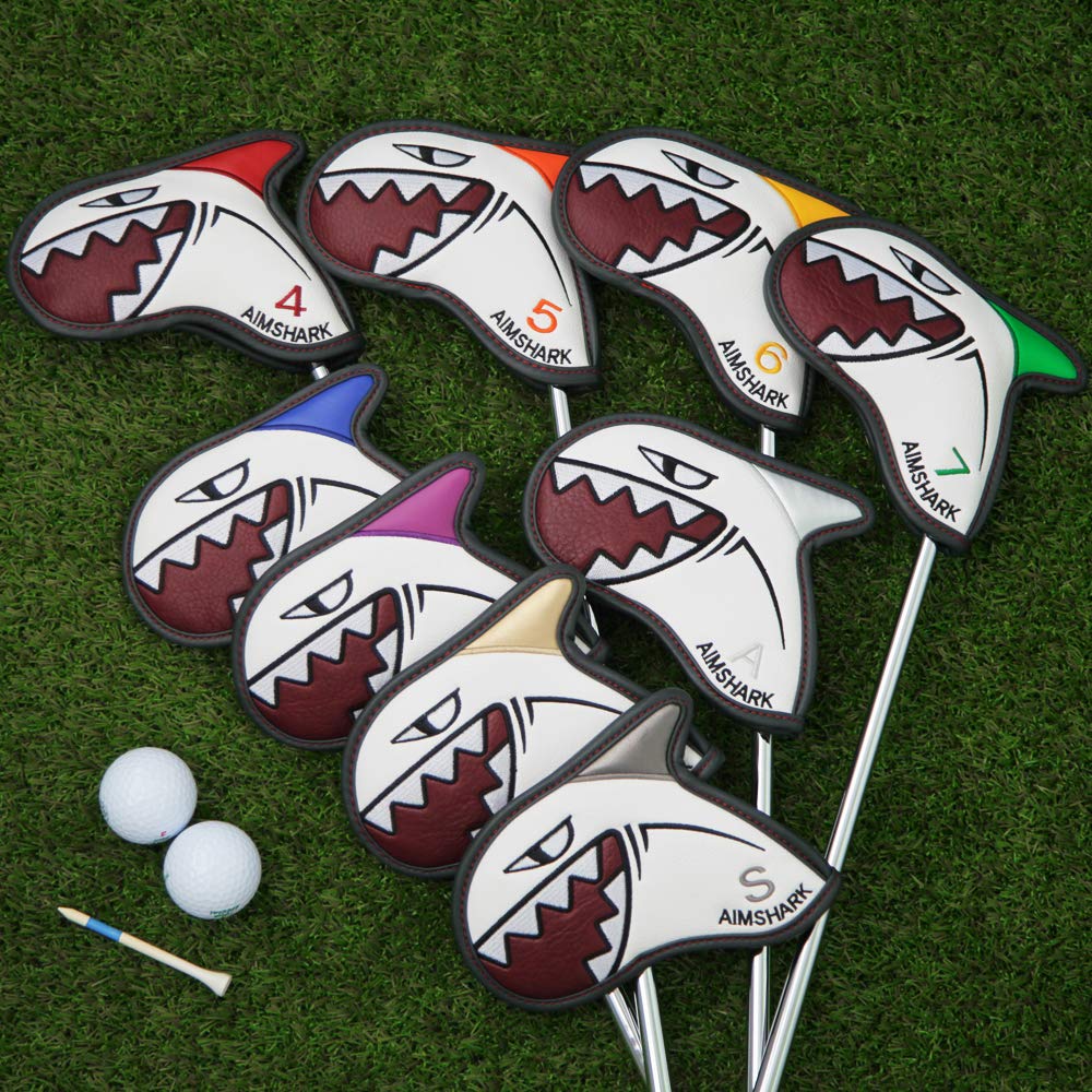 AIMSHARK Golf Iron Covers (9-Piece Set)