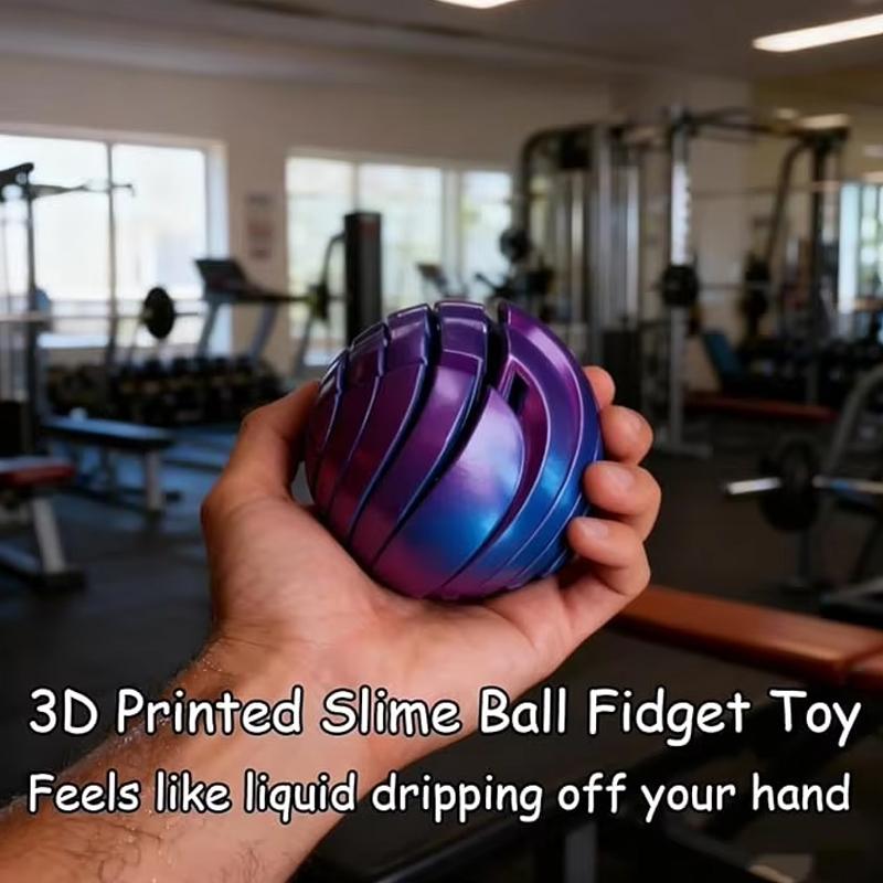 Creativity Fidget Toy 3D Printed Twistsphere Fidget Toy Gear Liquid Flow Ball With Rotating Design Anxiety Relief Adult Toys