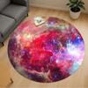 1pc Galaxy Nebula Round Chair Mat Area Rug - Non-Slip, Floor Mat for Office, Bedroom, and Indoor Decor C1118233