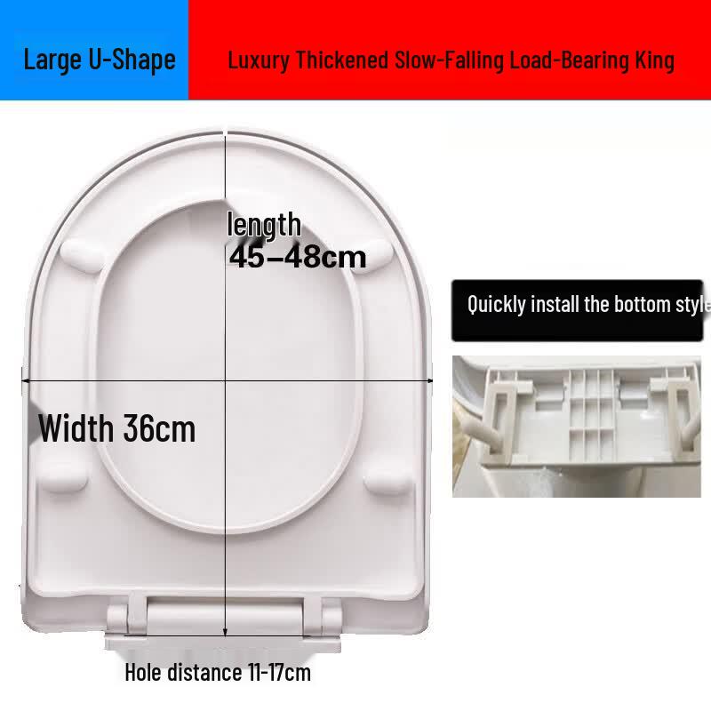 Lindong Soft-Close Large U-Shape Toilet Seat