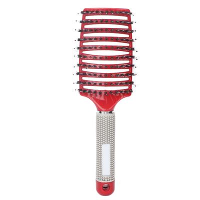 Gebogen Vent Styling Haarborstel Professionele Paddle Ontwarborstel Ontwarrende Borstel voor Nat Droog Krullend