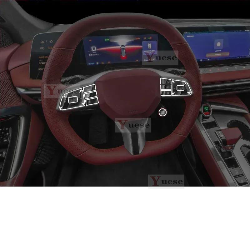 For MG 7 MG7 TPU Transparent Protect Film Interior Sticker Center Console Navigator Gear Film Anti-Scratch Sticker
