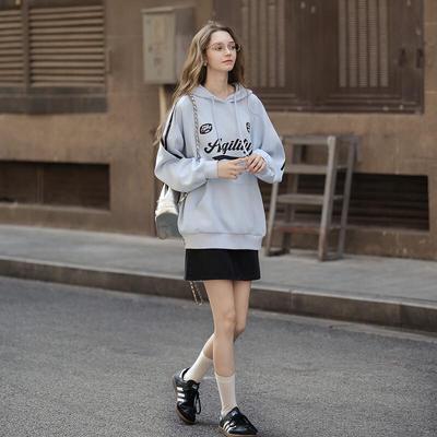 TonLion Women's Hooded Letter Sweatshirt