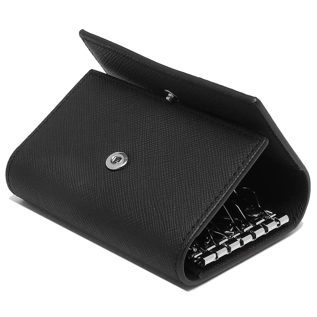 Dunhill Plain Key Case, Black, Men's, 22R2P14PS001R [Used]