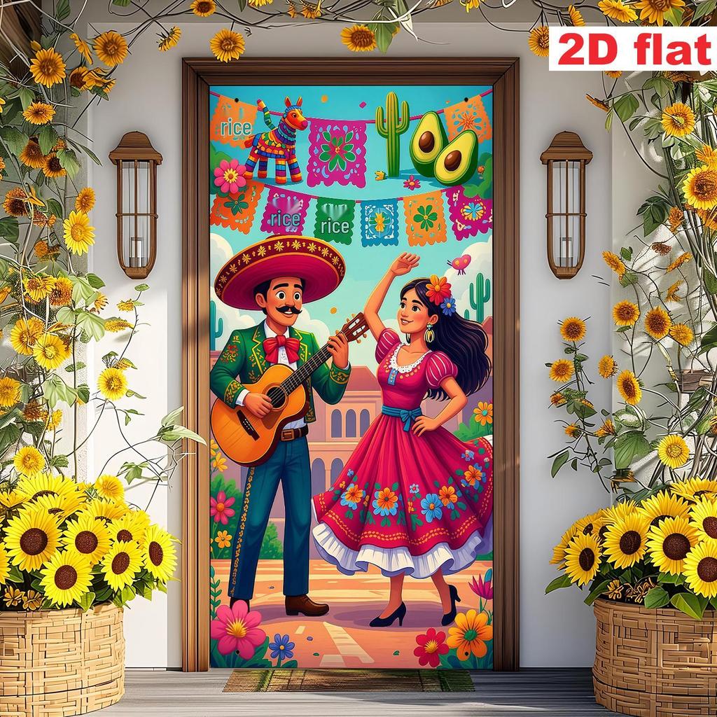 Cinco De Mayo New Mexico Festival Door Banner Decoration