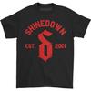 Men's Shinedown Heavy Scratch Tee (Black) T-shirt Small Black