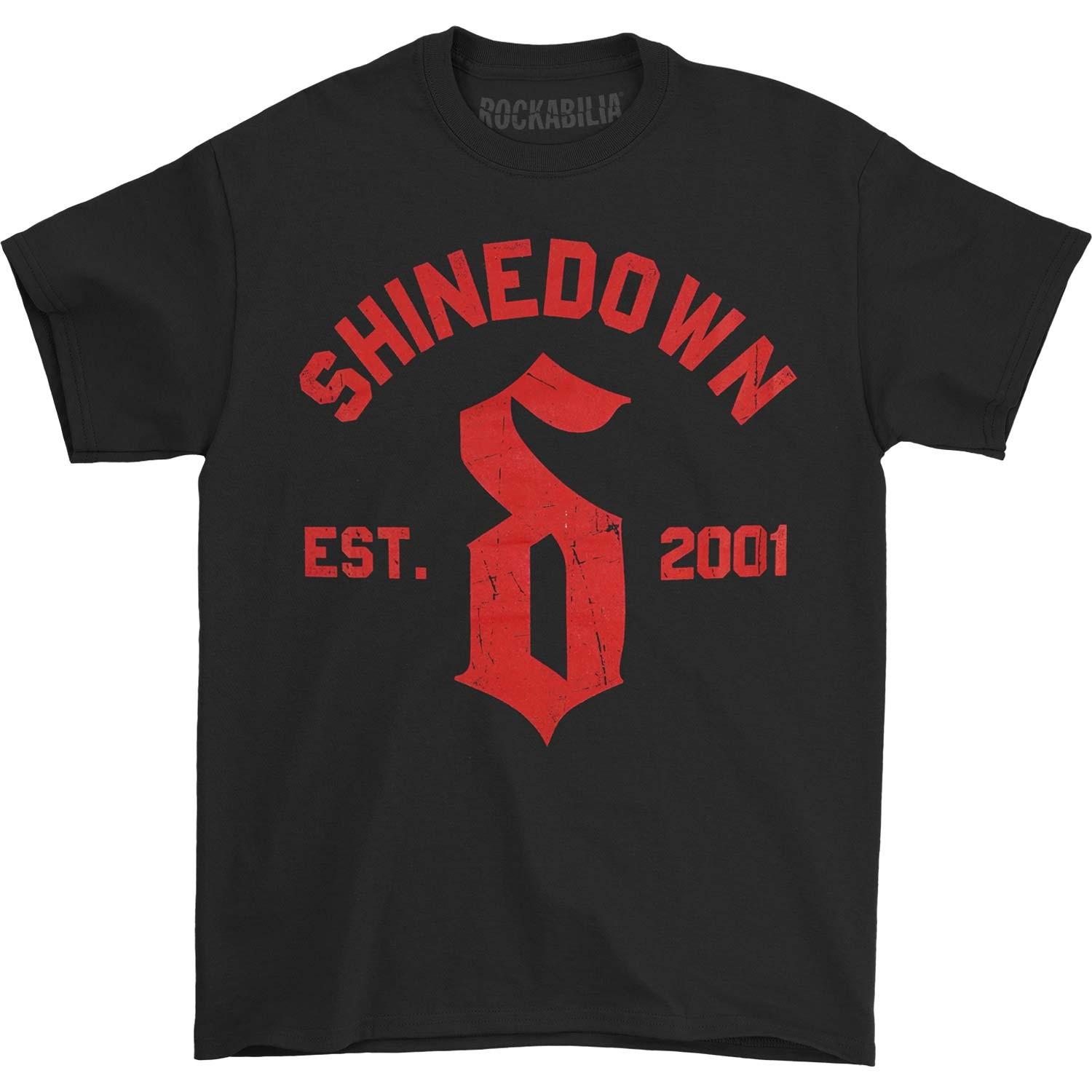 Men s Shinedown Heavy Scratch Tee (Black) T-shirt Small Black XXXL