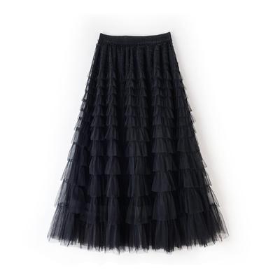 VOKLLIYU Long Cute and Elastic Pompom Snow Perfect for Everyday Available In Multiple and Commuting Women's High-Waisted Skirt, Elegant, Waist,