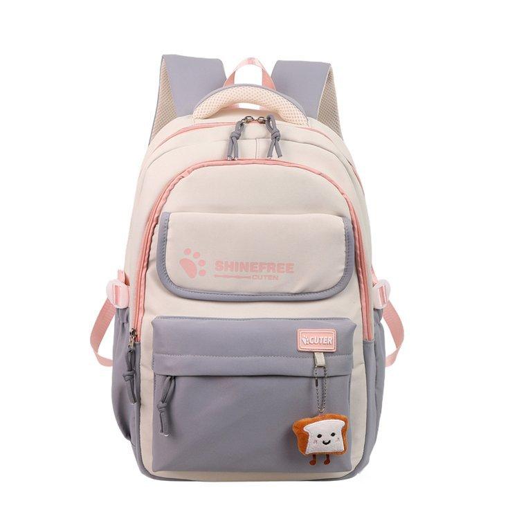 Schoolbag new large capacity ins Internet celebrity lightweight and simple versatile schoolbag college student junior high school student backpack