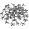 50 PCS Mini Plastic Spiders Small Fake Spiders Scary Realistic Spiders for Halloween Prank Props Decorations